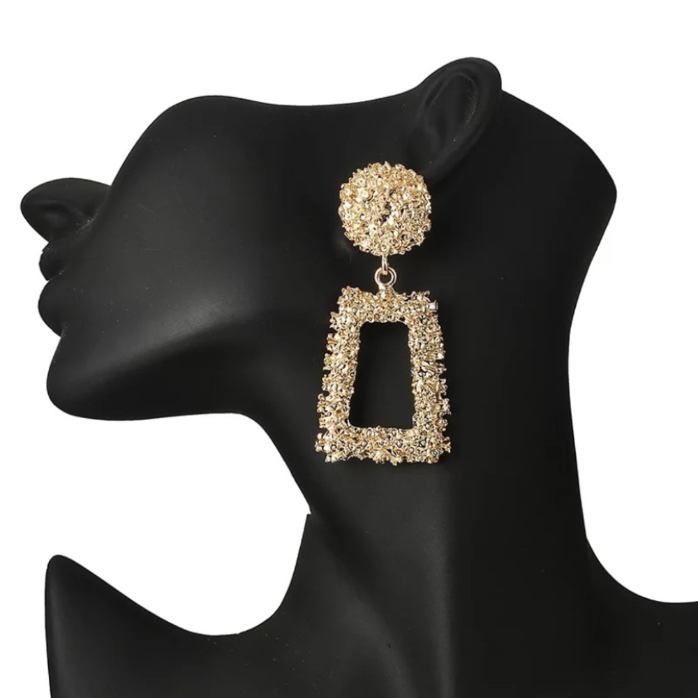 H&M gold trendy earrings